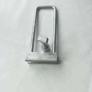 Bow Shaped Steel Tie Rod Hot Dipped Galvanized M12 Thread Class 8 Bolts with Washers