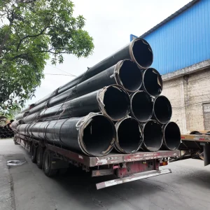 Bridge Construction Piling Material Q355B Q235B Section Large Diameter Abrasive Blasted Spiral Welded Steel Pipe