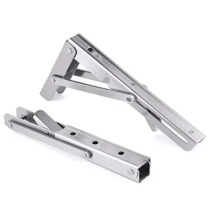 Brushed Craft Stainless Steel Metal Triangle Supporting Fixed Wall Mounting Hanging Shelf Brackets