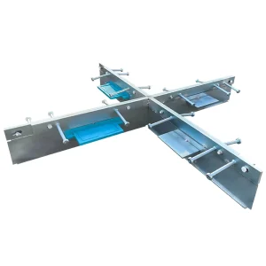 Building Construction Concrete Flooring 4 way Intersection Armoured Joints