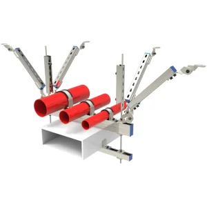 Building Fire Pipe Seismic Bracing System Anti Earthquake Hanger Support Stainless Steel Flexible