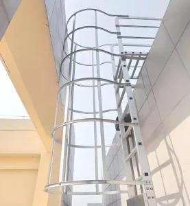Building Housing Wall Hanging Iron Cage Ladder Warehouse Ceiling Emergency Escape Ladder