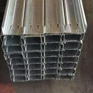 Building Material Steel Construction Fabrication Hot Rolled Steel Column Cold Formed Galvanized C Purlin