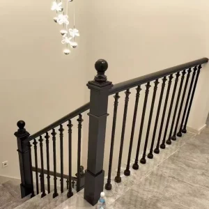 Building Materials Prefabricated Indoor Stair Steel Railings Forged Steel Staircase Railings For Stairs