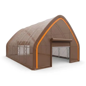 Building Structure Fabric Covered Storage Shelter Warehouse Tent Certified Pvc Fertilizer Galvanized Membrane Galvanized Steel