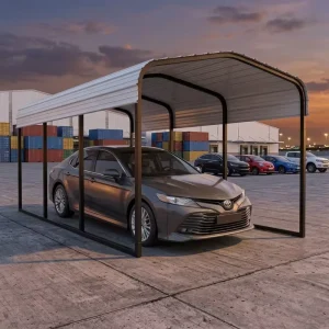Bulk Portable Heavy Duty Steel Frame Carports Easy Set All Weather UV Protection Powder Coated High Quality Commercial