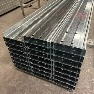 Bulk Supply 80mm-300mm C Purlin Galvanized Non-Alloy Steel ASTM A36 Standard 1% Tolerance