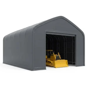 Bulldozer Garage Fabric Building Clear Span Tensioned Membrane Durable
