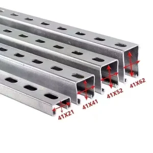 C Channel Anti-Seismic Bracing Pre-Galvanized AiSi 41*41 C Channel Strut C Channel Mounting