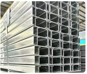 C Channel Hot Dipped Galvanized Structural Steel Building Roof Truss Wall Support System Components Cutting Welding Services