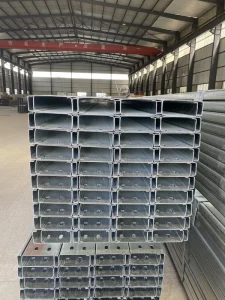 C Channel Steel Profile Strut Channel Q235B Q345B 4 * 2 Inches 1.2mm C Section Galvanised U Purlins Steel C Channel