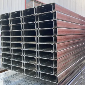 C Channel Steel Profile Strut Channel Q235B Q345B 4 x 2 Inches 1.2mm C Section Galvanised U Purlins Steel C Channel