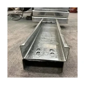 C Purlin Steel C Channel for Steel Structure Building Galvanized or Black Custom Hole & Length Available