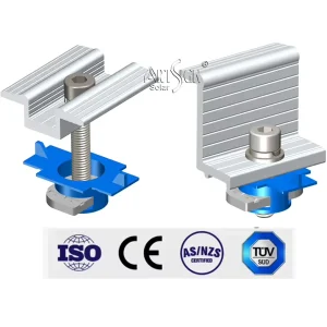 C Steel Solar Mounting Systems Clamp Aluminum Solar PV Panel Mounting Clamps