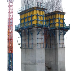 CB Customized Green Blue Steel Timber Beam H20 650 mm 500 KG Climbing Formwork Platform System Crane Movable Units Green Blue