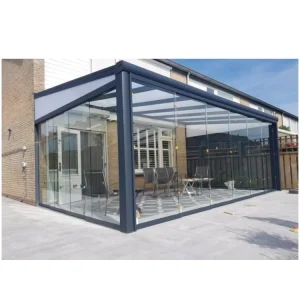 CE-Approved Aluminum Patio Cover Roof for Backyard Deck Porch Front or Sides of Building