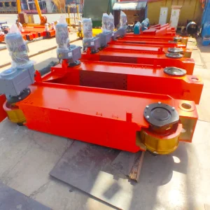 CE Certification 5Ton Welded Box or Rectangular Steel Pipe End Beams with Wheels Buffer for Bridge Gantry Crane