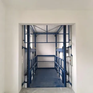 CE Certified 0.5 Ton Single Rail Hydraulic Goods Lift Cargo Elevator PLC Logic Control 220V Compact for Small Workshop