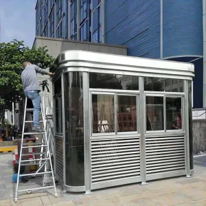 CE Certified 3m Prefab Security Guard House Detachable Container Galvanized Steel Industrial Design Modular for Villa Parking