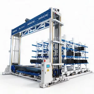 CE Certified Automatic Fixed Profiles Vertical Storage System Heavy Duty Steel Pipes Storage Warehouse