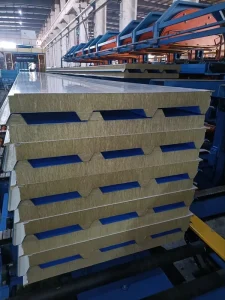 CE Certified Fire Resistant Rock Wool Polyurethane EPS PIR Glass Wool Sandwich Panels for Warehouse and Roofing Applications