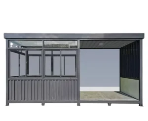CE Certified Luxury Mobile Sentry Booth Guardhouse Durable Steel Structure Prefabricated Container House Modern Office Home