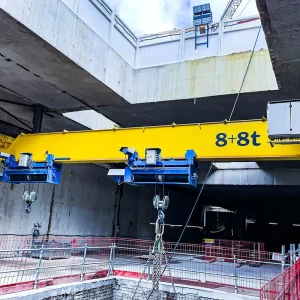 CE European Durable Single Girder Bridge Crane 15T Capacity for Workshops