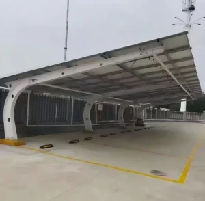 CE Modern Carport Designs Structure Solar Steel Carport Structure Installation Solar Powered Carport System