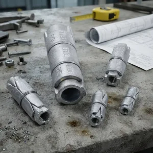 CE Q235B Ring Anchor Hexagon Head Tapping Screws Class12.9 Zinc Plated Washer Fastener Concrete Right Hand