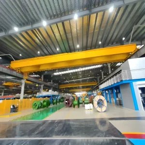 CE&ISO Certification High Quality 10t 16t 20t 25t 32t 35t 75t QD Type Double Girder Overhead Crane Workshop Using