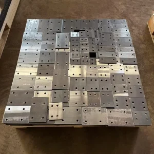 CNC Drilled Mild Steel Square Plate with Holes Custom Cut Steel Base Plates Galvanized Steel Mounting Connection Plate