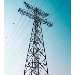 CNC Machined Power Transmission Tower Electrical Steel Angular Lattice Pylon