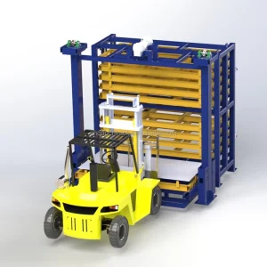 CNC System Sheet Metal Raw Material Storage Plate Vertical Warehouse For Laser Cutting Workshop