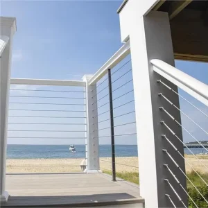Cable Railings Stainless Steel Horizontal Railing for Open View Spaces