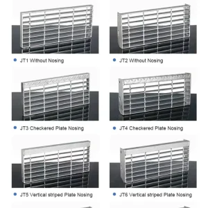 Calculated According Customer Needs Outdoor Industrial Stainless Steel Galvanized Steel Durable Eco Friendly Treads Gratings for