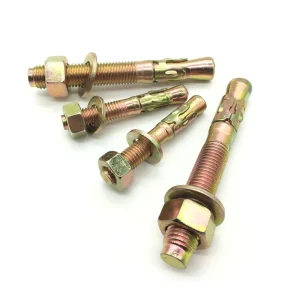 Car Repair Wedge Anchor Zinc Plated HDG SS304 Concrete Expansion Bolt for Air Duct Equipment Mounting