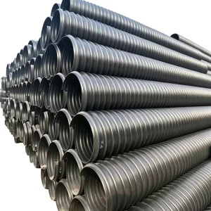 Carat Pipe HDPE Winding Structural Wall Reinforced Pipe Steel Belt Pe Double Wall Corrugated Pipe