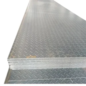 Carbon Hot Rolled Steel Checkered Sheet Grade S275jr Slip Resistance Decking Flooring Stair Treads Cutting