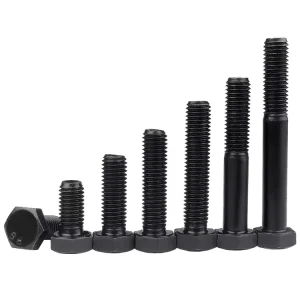 Carbon Steel 8.8 Grade High Strength Hex Bolts Building Application Plain Finish International Standard M4 M6 M8 M10 M12