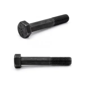 Carbon Steel Black Oxide Hex Head Partially Threaded Bolt Metric Half Thread Hex Bolt
