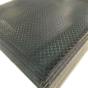 Carbon Steel Checkered Plate Tread Floor Plate 3mm 8mm Thick Diamond Pattern Anti Slip Steel Sheet