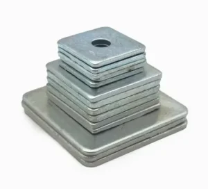 Carbon Steel DIN436 Zinc Plated Plain Heavy Duty Square Flat Washer for Channel Beam Structural Fastening Applications