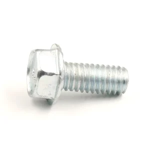 Carbon Steel Hex Flange Bolts M5-M12 Full Thread Zinc Plated Without Fittings