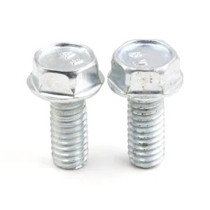 Carbon Steel Hex Flange Bolts M5-M16 Fine Thread Zinc Plated for General Fastening