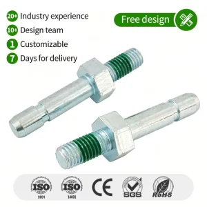 Carbon Steel Hex Washer Nylon Patch Connection Bolts for Caster Furniture