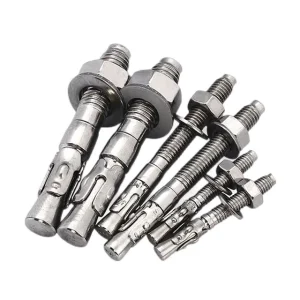 Carbon Steel Stainless Steel SS Wedge Anchor Bolt M10 M12 120mm 65mm Hdg Fasteners Expansion Through Bolt Fasteners Anchors