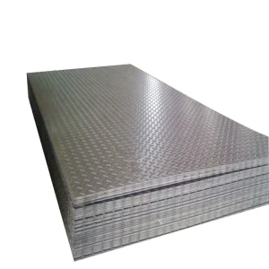 Carbon Steel Tread Plate Anti-Skid Checkered Steel Plate Custom Size for Construction Platform
