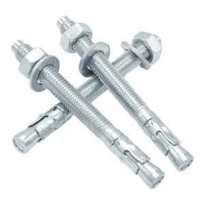 Carbon Steel Wedge Anchor Bolts Galvanized Screw Type Expansion Bolts Available in Various Sizes From M6 to M24