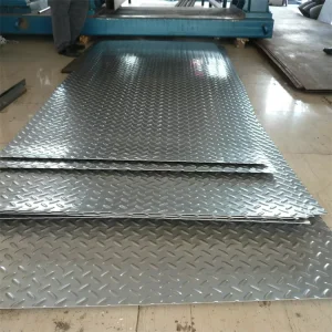 Checkered Embossed Carbon Steel Plate Anti Slip for Floor Stair Treads