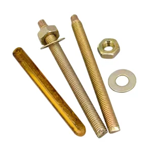 Chemical Anchor Bolt Carbon Steel Zinc Plated Threaded Rod Resin Anchor Fastener for Concrete Construction Use